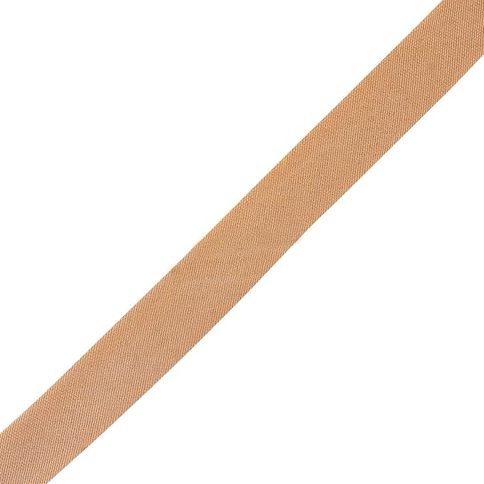 Mandala Crafts 55 Yards 1/2 Inch Tan Double Fold Bias Tape for Sewing - Bias Binding Tape for Quilting Binding, Hemming, Seam, and Fabric Piping