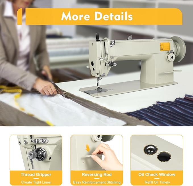 Auto Leather Sewing Machines Heavy Duty Industrial Lockstitch Leather Portable For Sewing Clothing Fabrics Jeans Tents Leather Products