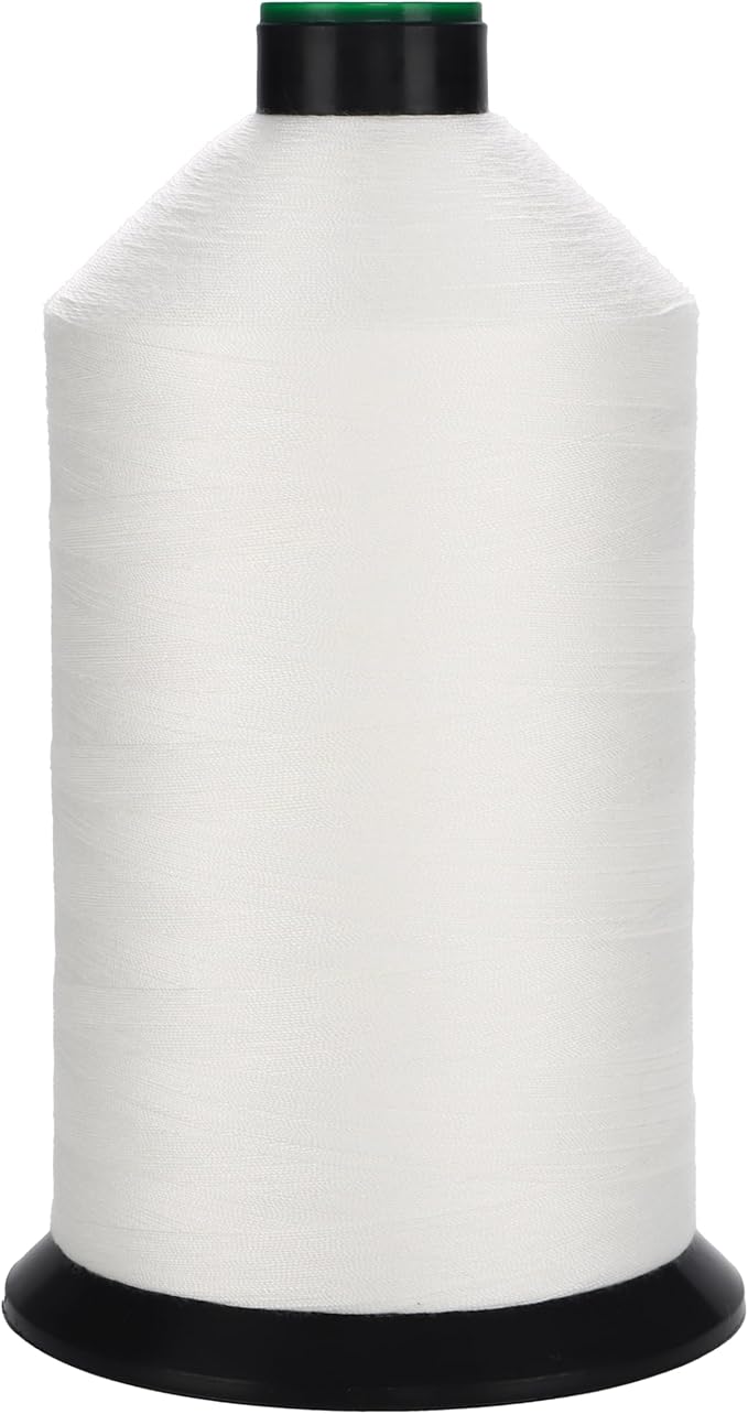 Polyester Corespun Denim Thread Tkt50 Tex60 J30, 8700yds, Suitable Light-Weight Denim Clothing and Home Decor,Mattresses,Curtains(White)