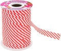 Mandala Crafts 3/4 Inch Single Fold Bias Tape for Sewing, Quilting, Piping, Hemming, Blanket & Quilt Binding – 40 Yards Candy Cane Fabric Seam Binding Tape