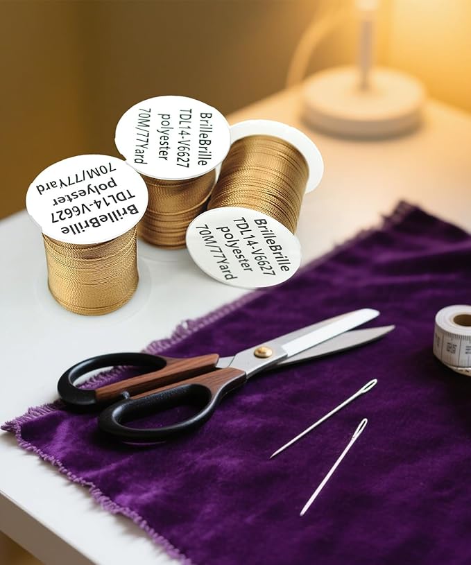 Extra Strong Upholstery Thread Repair Sewing Kit,Polyester Thread for Sewing with 7 Size Sewing Needles for Furniture,Leather&Canvas Stitching,70m/Spool (Khaki)