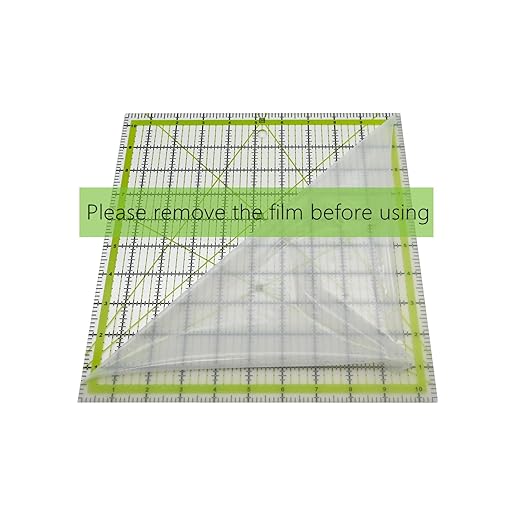 Quilting Rulers,Sewing Ruler,4 Piece Quilting Square Templates Green(3.5"x3.5",5"x5",6.5"x6.5",10.5"x10.5")