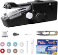 ALIBBON Handheld Sewing Machine for Beginners Portable Electric Mini Sewing Machine with Accessory Kit Small Hand Stitching Machine for DIY Clothes Home Travel Sewing Kit for Adults (Black)