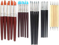 Hamineler 25 Pcs Clay Sculpting Tools Polymer Stylus Tool Set, Clay Shaping Tools Rubber Brushes Wipe Out Tool for Sculpture Pottery, Blending, Drawing