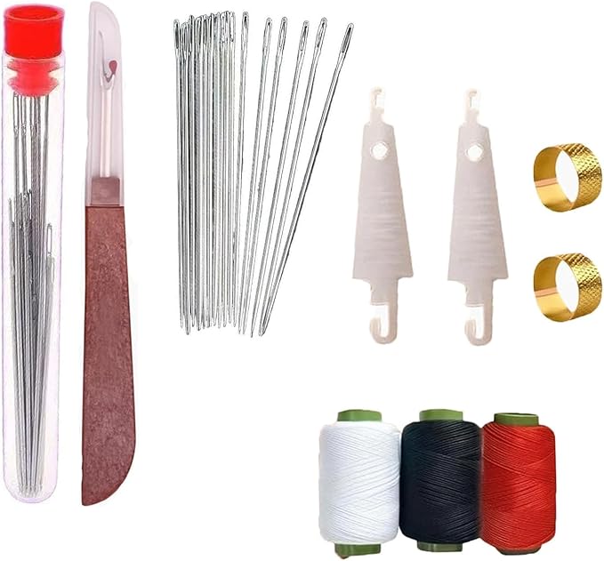 37PCS Sewing Tool Set,Needles Thread Hand Repair Kit,Portable DIY Hand Made Craft Set,Sewing Working Kit for Beginners, Professional DIY Lovers (1 PCS)