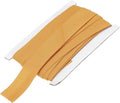MECCANIXITY 1 Inch Double Fold Bias Tape Continuous Bulk Cotton Bias Tape for Sewing Seaming Quilting Hemming Binding Crafts (Dark Yellow 12 Yards)