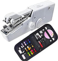 Handheld Sewing Machine, Mini Portable Sewing Machine Kit for Beginners, Travel Emergency Clothes Repair & Quick Fixes with Accessories, for Lightweight Fabrics (White, C)