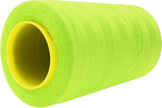 Mandala Crafts 4 Pack of Serger Threads Cones Spools - 40S/2 24000 Yards Polyester Lime Green Threads for Sergers Machine and Overlock Quilting Sewing Machine