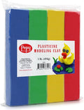 Pepy Reusable and Non-Drying Oil-Based Plasticine Modeling Clay, Primary Colors, 1 Pound, Sulfur-Free & Non-Toxic, Great for Kids, Beginners, and Artists, Perfect for Arts and Crafts Projects