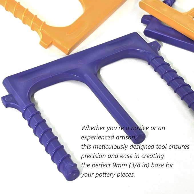 UPTTHOW Plastic Pottery Ball Opener Tool for Ceramics, Ergonomic Pottery Base Bottom Guide for Perfect Artisan Creations