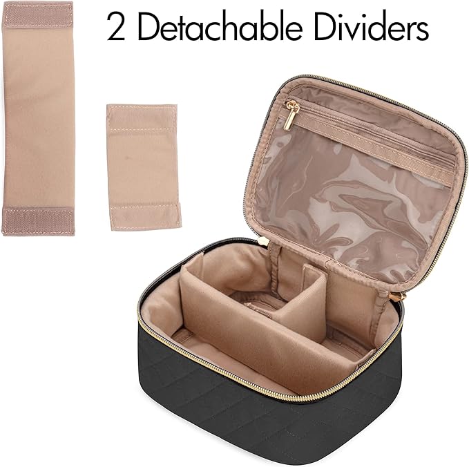 LoDrid Sewing Kit, Portable Flannel Bag with Complete Sewing Supplies for Travel & Home, Sewing Repair Kit Tools for Adults & Beginners, 24 Color Threads, 30 Needles & Sewing Accessories, Black