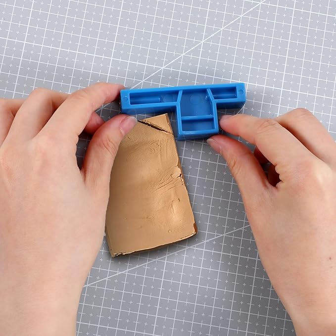 Mabor Angle Clay Wire Cutter Small Steel Wire Bevel Cutting Tool Flexible Pottery Angle Clay Trimming Tools Pottery Cutter Tool for Ceramic Sculpting 2.7 x 1.1 Inch