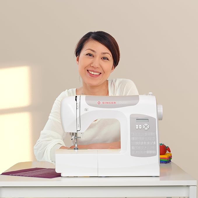SINGER C5200 Computerized Sewing & Quilting Machine with Extension Table & Accessory Kit | 180 Stitch Applications, Touch Button Stitch Selection, LCD Screen, Full Metal Frame & 1-step Buttonhole