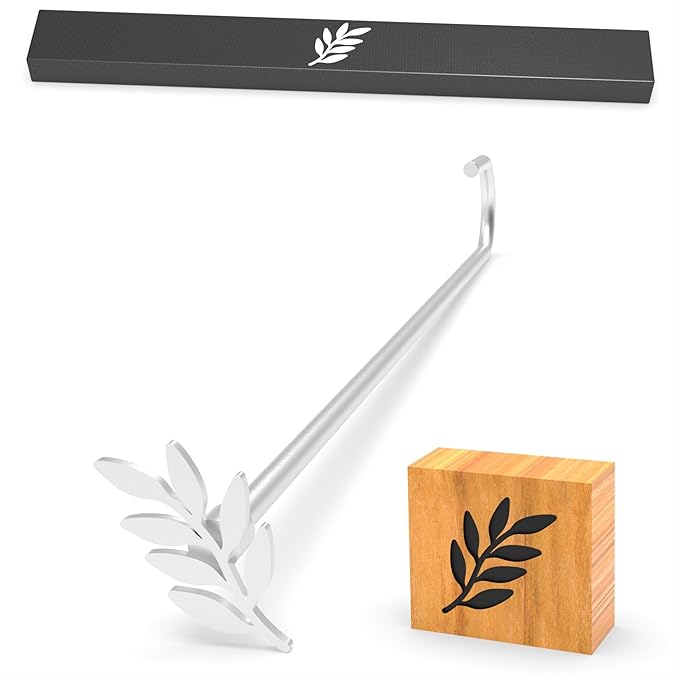 3" Custom Wood Branding Iron Personalized for Wood Working, Leather Hats, Steak, BBQ Brander & Bread Logo, Personalized Steak Branding Iron for Food (Large, 080# Olive Branch)