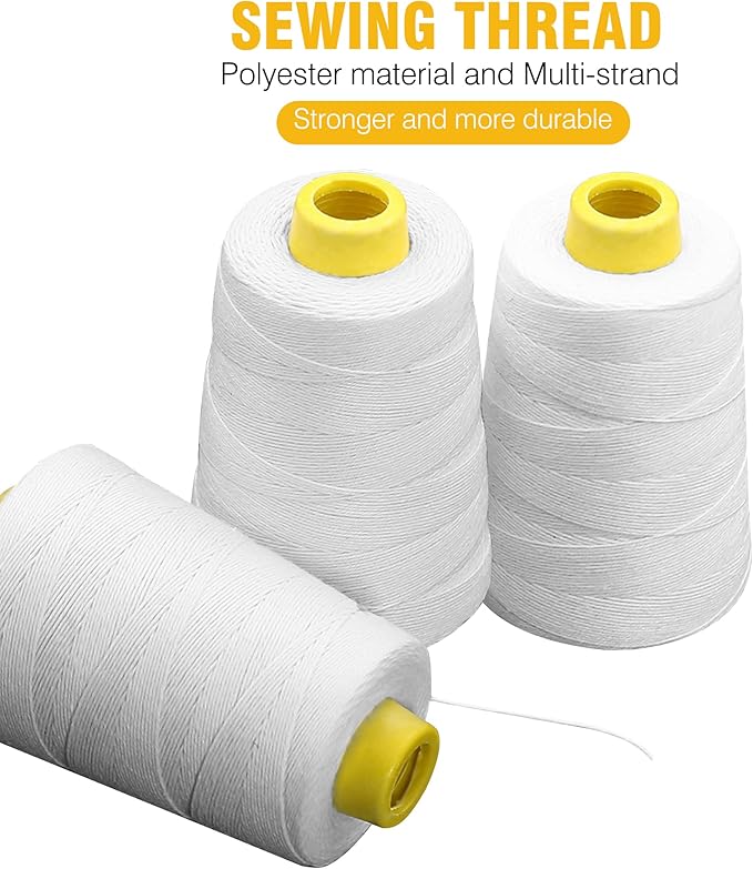6-Stranded Sewing Thread Heavy Duty Spool Industrial Sewing Thread for Bag Sewing Machine Bag Closer Machine