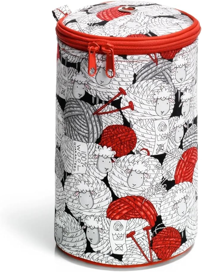 Prym Wool Dispenser & Yarn Storage, Red Merino Sheep