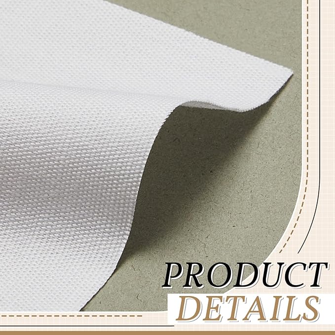 50 Pcs 10x10 Inches Cotton Fabric Squares Precut Quilting Fabric Bundles White Cotton Fabrics Squares for DIY Beginners Sewing Craft for Patchwork Sewing Scrapbooking Quilting