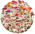 Colorful Mushroom Stickers for Teens Boy Girls Kids|50 Pcs|Cartoon PET Waterproof Stickers for Laptop Computer Phone Tablet Luggage Flasks Water Bottle Notebook Scrapbook,Plant Decals Pack(Mushroom)