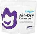 Purple Air Dry Foam Clay - Modeling, Soft, Light Weight for School Supply, Art Projects, Deco Flower Mirror, Halloween Cosplay Props, Fake Bake, Slime Supplies- 1.1 Lbs / 500 Grams (Purple)