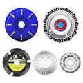 5PCS Wood Turbo Carving Disc Set for Angle Grinder 4 or 4 1/2" with 5/8" Upgraded, DIY Wood Carving Tools Cutting Wheel for Fast Grinding Shaping