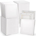 Tosnail 36-Pack Mini Stretched Canvas Panels, 4 x 4 Inches Small Square Canvas Boards for Painting Party, Arts and Crafts