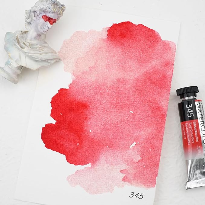 PHOENIX Professional Watercolor Paint Single Tube - 0.47 Fl Oz / 14ml - Quinacridone Red