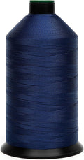 Extra Strong Bonded Nylon Thread #92 Tex90 – 16 OZ, 4200yds, Versatile Stitching Solution for Leather, Upholstery, Canvas Repair and More (Royal Blue)