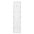The Quilted Bear Quilting Rulers - Transparent Acrylic Non Slip Quilting, Patchwork & Sewing Ruler with Clear Black Lines & 30, 45 & 60 Degree Angles for Perfect Accuracy & Precision (6" x 24")