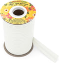 Mandala Crafts 1/2 Inch Single Fold Bias Tape for Sewing, Quilting, Piping, Hemming, Blanket & Quilt Binding – 55 Yards Off White Fabric Seam Binding Tape