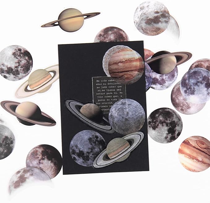 Nature Themed Transparent Pre-Cut Stickers for Scrapbooking, Pack of 240, Flora and Fauna Vintage Aesthetic Decorative Decals for Journaling Photo Album Collage Card Making Crafts