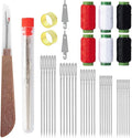 37 Pcs Hand Sewing Tool Set, Hand Sewings Needles and Thread Kit, Portable Sewing Working Kit for Beginners, Professional DIY Lovers