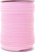 Mandala Crafts 55 Yards 1/2 Inch Light Pink Double Fold Bias Tape for Sewing - Bias Binding Tape for Quilting Binding, Hemming, Seam, and Fabric Piping