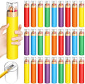 48 Pack Christmas Colored Pencils Gifts Bulk with Sharpener, 12 Color Travel Portable Presharpened Pencil Pack, Colored Pencils Set for Adults Christmas Charity Arts Supplies Painting