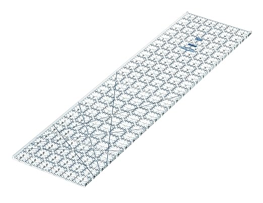 Truecut Quilter’s Ruler & Rotary Cutter Combo– Includes 45mm My Comfort Rotary Cutter, 6.5 x 24.5 Inch Ruler, Ruler Grips, & TrueSharp 2 Rotary Blade Sharpener