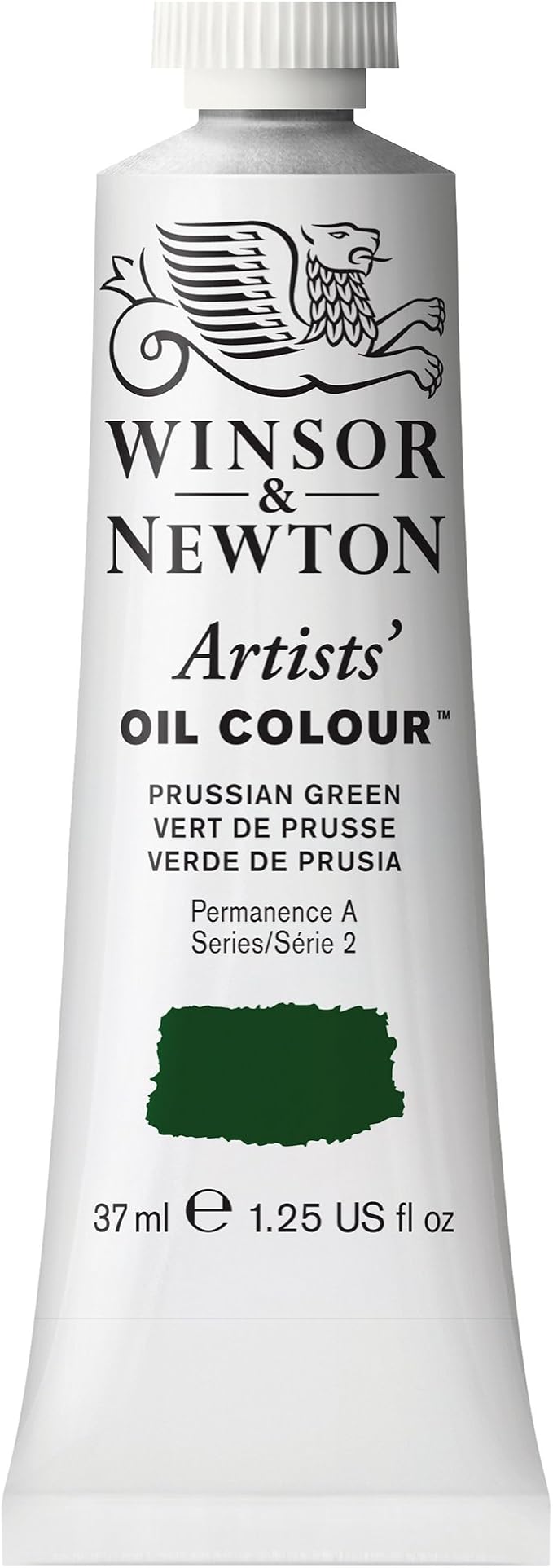 Winsor & Newton Artists' Oil Color, 37ml (1.25 oz) Tube, Prussian Green
