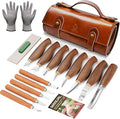 IMYMEE Deluxe Wood Carving Kit，Wood Carving Tools Set with Large Storage Case，Wood Carving Knife Set-Whittling Kit with 8 Pcs Whittling Knives& 5 Detail Knives for Beginners and Hobbyists