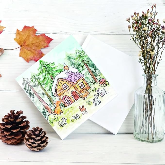 6PCS 5x5 Inch White Blank Books for Kids to Write Stories, Hardcover Sketchbooks for Students Empty Blank Comic Book DIY Make Your Own Book Blank inside 48 Pages