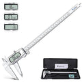 Kynup Digital Caliper 12inch, Caliper Measuring Tool, Micrometer Caliper with Full Turn Off Feature, Stainless Steel, Switch from Inch Metric Fraction (300mm)