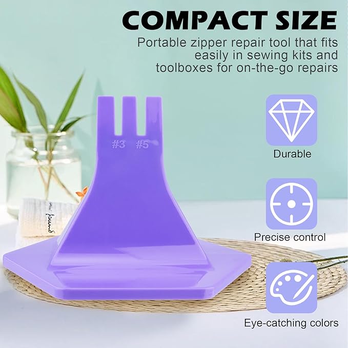 ZTTM Handy Zipper Jig, Gypsy Purple, Zipper Fastener