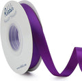 Ribbli Purple Double Faced Satin Ribbon,1/2 Inch x Continuous 25 Yards,Use for Craft Bows Bouquet, Gift Wrapping, Wedding Decoration, Floral Arrangement