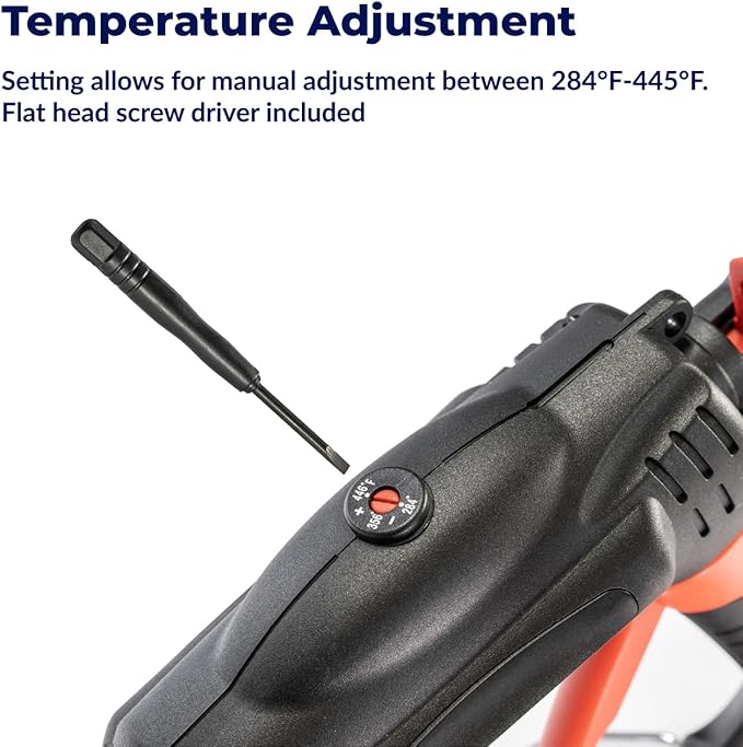 ASA 5/8" Heavy Duty Industrial Hot Glue Gun | 450 Watt with Adjustable Temperature Control, Interchangeable Nozzle & Fold-Out Stand | Perfect for Repairs, Crafts, DIY & Precision Bonding Projects