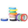 Colored Masking Tape - 12 Colors Painters Tape Decorative Paper for Labeling, Drafting, Scrapbooking (12mm x10m)