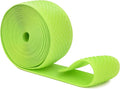 Mandala Crafts 2 Inch Elastic Silicone Gripper Tape for Clothing - 5 Yds Dotted Non Slip Elastic Band for Sewing - Lime Green Silicone Flat Fabric Stretchy Ribbon Straps