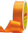 Double Face Autumn Orange Satin Ribbon 1-1/2 inch X 50 Yards Polyester Autumn Orange Ribbon for Gift Wrapping Very Suitable for Weddings Party Invitation Decorations and More