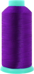 Mandala Crafts Size 92 280D T90 Bonded Nylon Thread - True Purple 1100 YDs Tex 90 Heavy Duty Sewing Threads for Leather, Jeans, Weaving, Outdoor Marine Upholstery