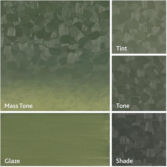Tusc & Pine Artist Oil Paint - Grayed Green, 40 ml, Non-Yellowing, Rich & Creamy Consistency, Maximum Pigment Load, Small Batch Milled Oil Paints Made in the USA for Professional Artists