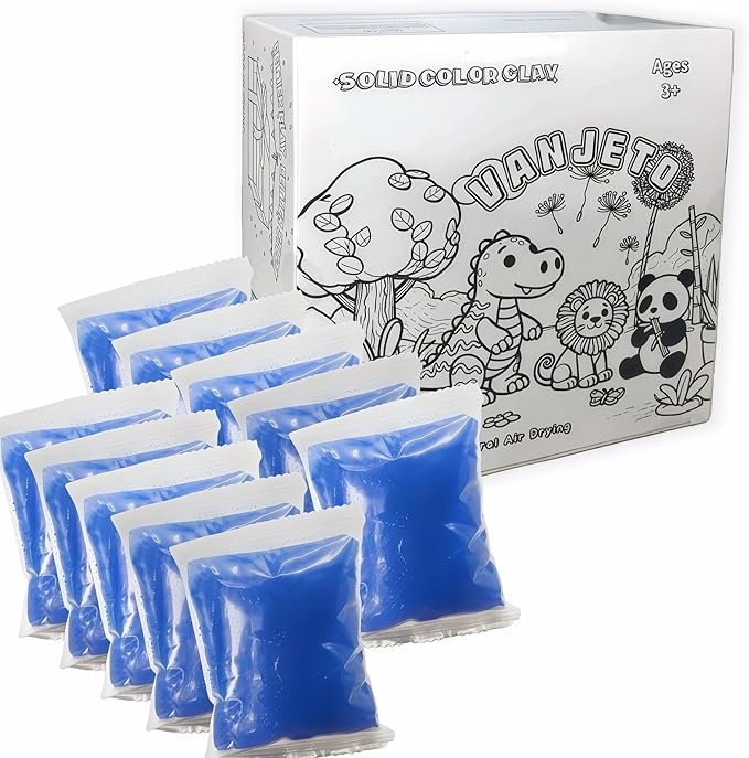 Modeling Clay for Kids, VANJETO Molding Magic Clay for Kids Air Dry, Super Soft Clay for DIY Slime, Ultra Light Air Dry Modeling Clay for Toddlers Children Teens, 7 OZ/Bag