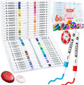 M&G 64 Colors Acrylic Paint Pens Markers Stocking Stuffers，with Medium Tip, Christmas Gifts for artists，Paint Markers for Rock Painting, Stone, Wood, Calligraphy, Canvas