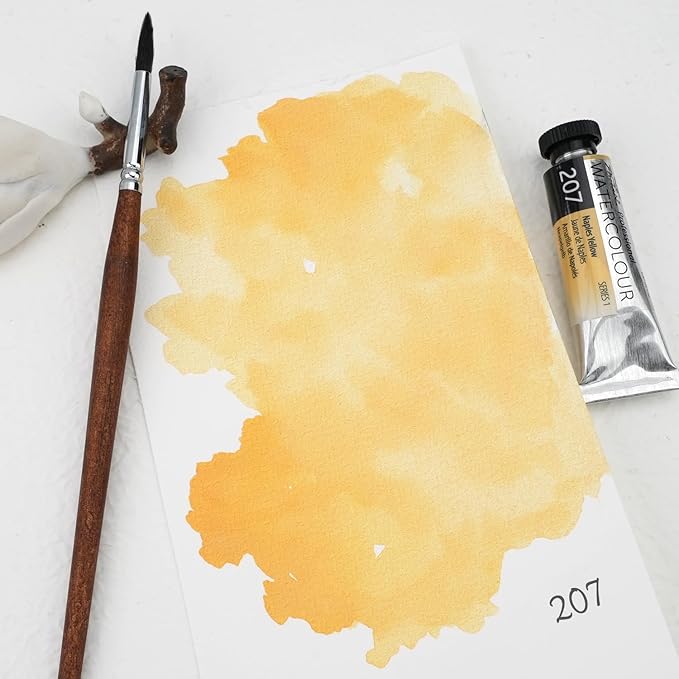 PHOENIX Professional Watercolor Paint Single Tube - 0.47 Fl Oz / 14ml - Naples Yellow