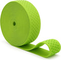 Mandala Crafts 1.5 Inch Elastic Silicone Gripper Tape for Clothing - 10 Yds Dotted Non Slip Elastic Band for Sewing - Lime Green Silicone Flat Fabric Stretchy Ribbon Straps